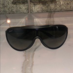 Gucci Green & Red Stripe Unisex Sunglasses 3514/S